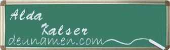 Alda Kalser Visitenkarte